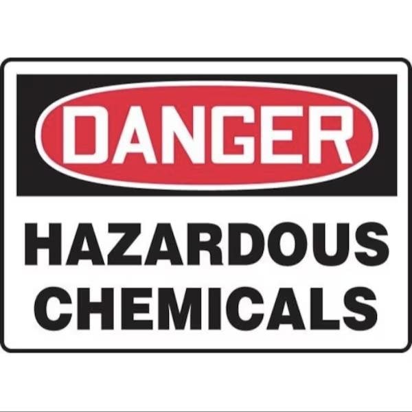 Accuform OSHA DANGER Safety Sign HAZARDOUS SHMCHL092XT SHMCHL092XT - main